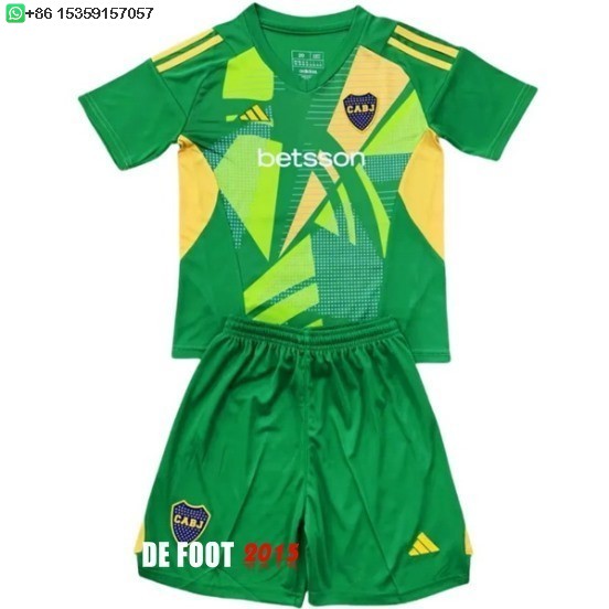Maillot De Foot Gardien Maillot Ensemble Complet Homme Boca Juniors 24/25 Vert