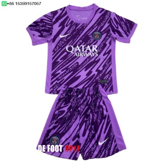 Maillot De Foot Gardien Maillot Ensemble Complet Homme Paris Saint Germain 24/25 Purpura