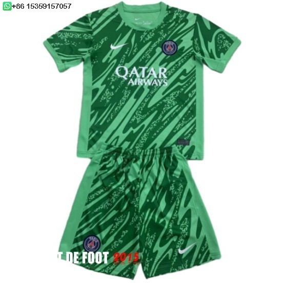 Maillot De Foot Gardien Maillot Ensemble Complet Homme Paris Saint Germain 24/25 Vert