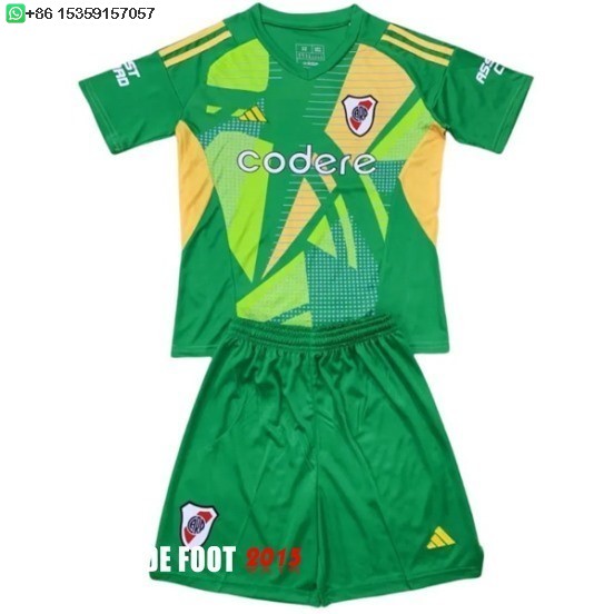 Maillot De Foot Gardien Maillot Ensemble Complet Homme River Plate 24/25 Vert