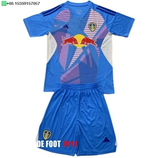 Maillot De Foot Gardien Maillot Maillot Ensemble Complet Homme Leeds United 24/25 Bleu