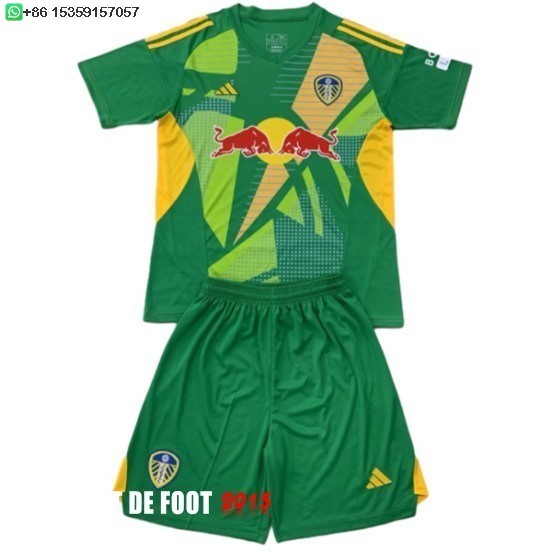 Maillot De Foot Gardien Maillot Maillot Ensemble Complet Homme Leeds United 24/25 Vert