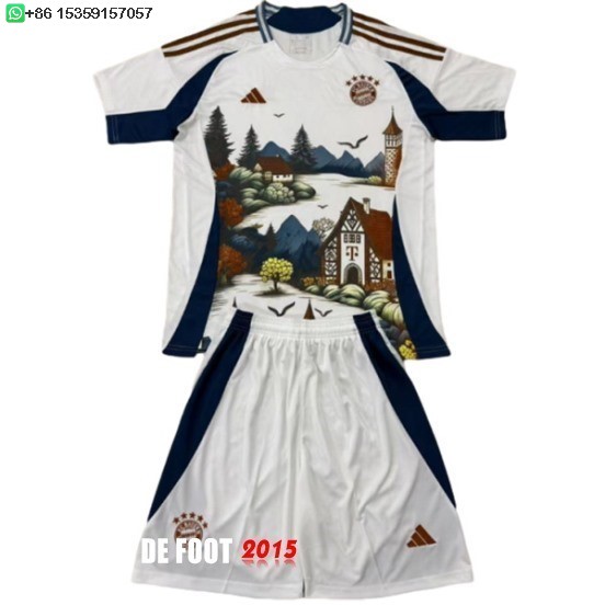 Maillot De Foot Spécial Conjunto De Enfant Bayern Munich 25/26 Blanc