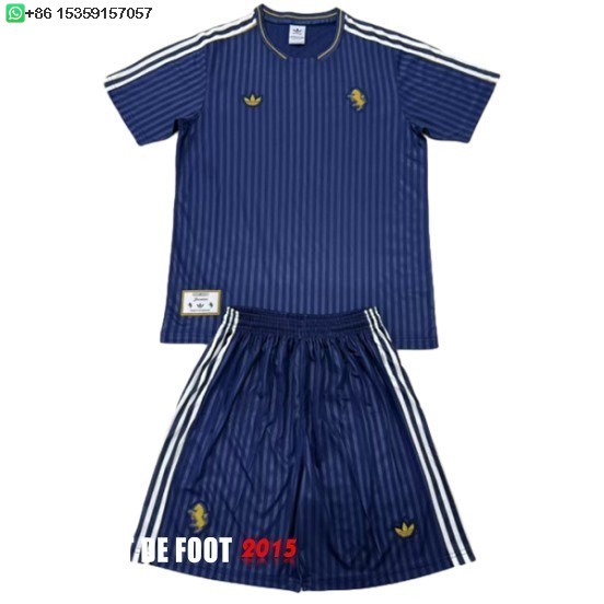 Maillot De Foot Spécial Conjunto De Enfant Juventus 25/26 Bleu