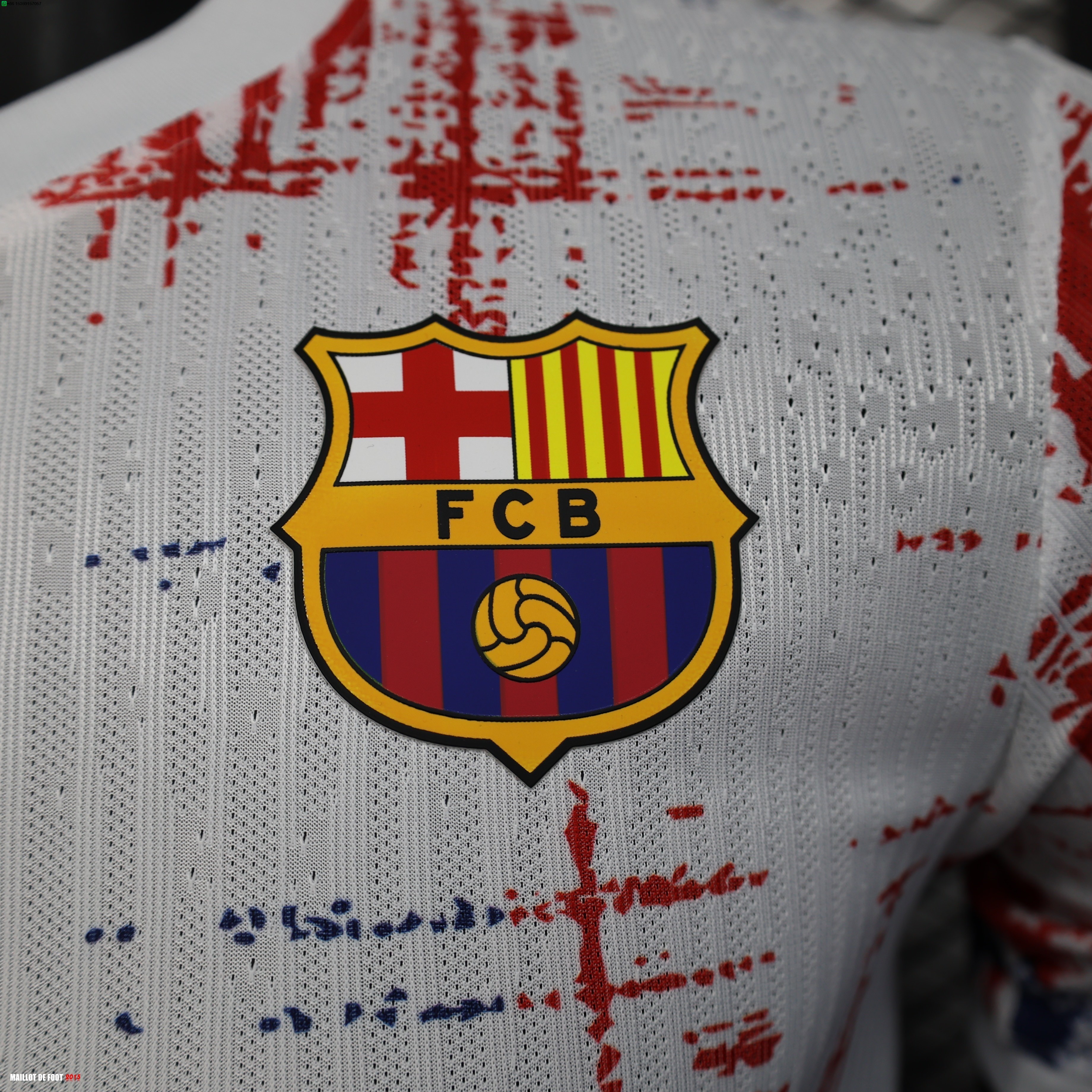 Maillot De Foot Spécial Joueurs Maillot Barcelona 25/26 Blanc Bleu