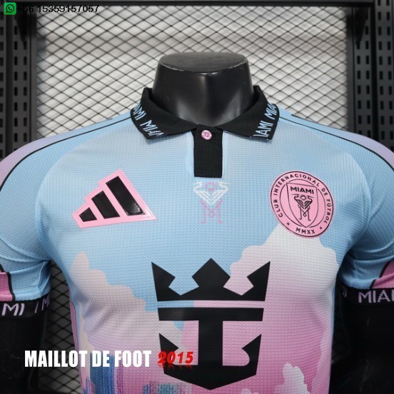 Maillot De Foot Spécial Joueurs Maillot Inter Miami 25/26 Bleu Rose