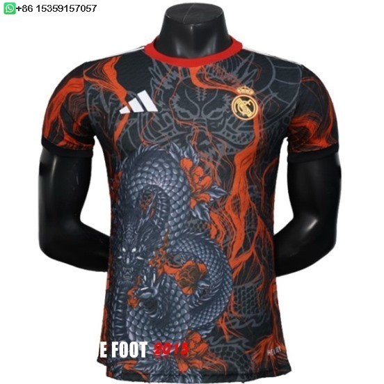 Maillot De Foot Spécial Joueurs Maillot Real Madrid 25/26 Noir Rouge