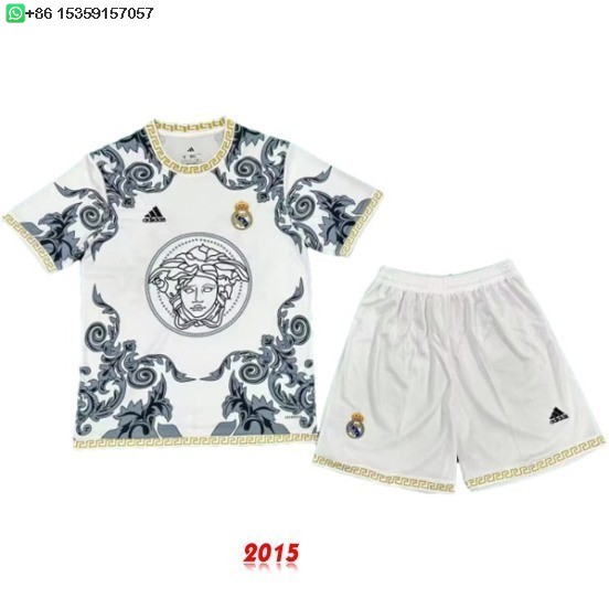 Maillot De Foot Spécial Maillot Ensemble Complet Homme Real Madrid 25/26 Blanc Noir