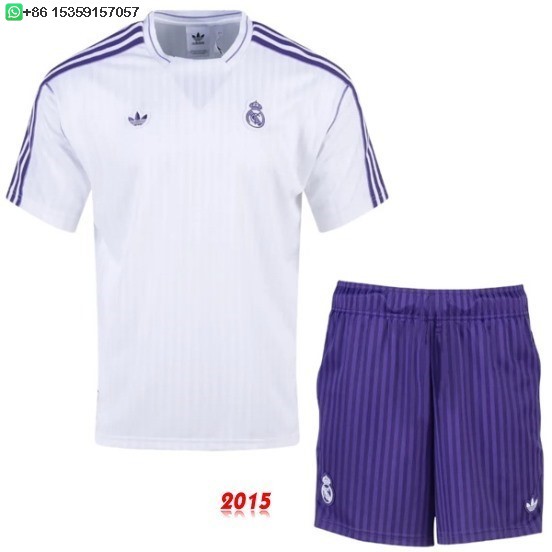Maillot De Foot Spécial Maillot Ensemble Complet Homme Real Madrid 25/26 Blanc Purpura