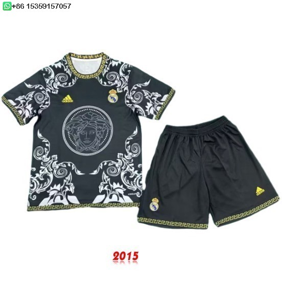 Maillot De Foot Spécial Maillot Ensemble Complet Homme Real Madrid 25/26 Noir Blanc