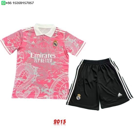 Maillot De Foot Spécial Maillot Ensemble Complet Homme Real Madrid 25/26 Rose Noir