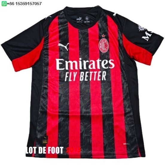 Maillot De Foot Thailande Domicile Concept Maillot AC Milan 25/26
