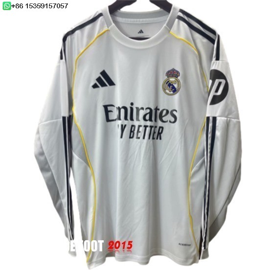 Maillot De Foot Thailande Domicile Concept Manches Longues Real Madrid 25/26