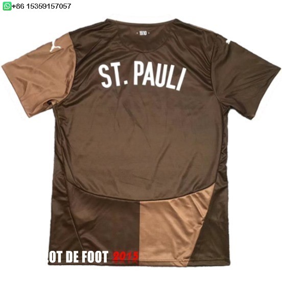 Maillot De Foot Thailande Domicile Maillot St. Pauli 24/25 Marron