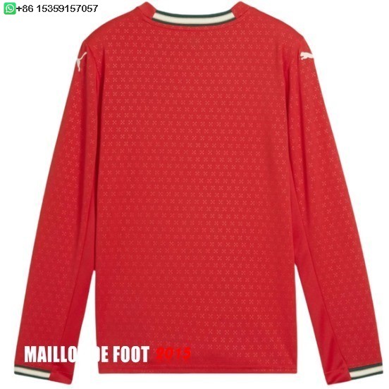 Maillot De Foot Thailande Domicile Manches Longues Portugal 2025