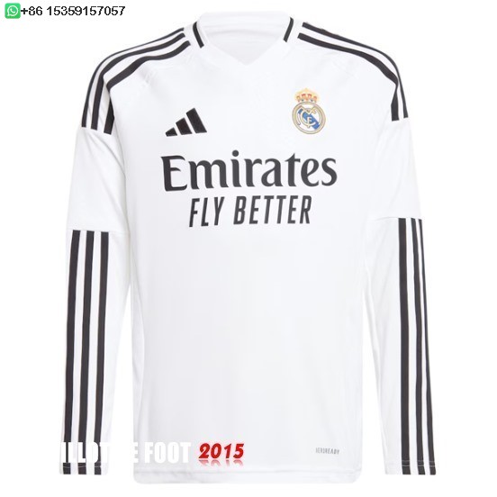 Maillot De Foot Thailande Domicile Manches Longues Real Madrid 24/25