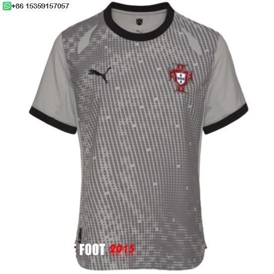 Maillot De Foot Thailande Gardien Maillot Portugal 2025 Gris