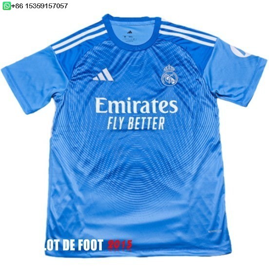 Maillot De Foot Thailande Gardien Maillot Real Madrid 25/26 Bleu