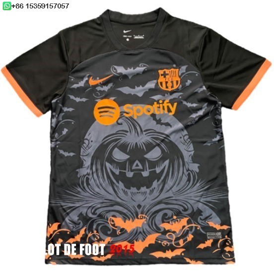Maillot De Foot Thailande Spécial Maillot Barcelona 25/26 Noir Orange