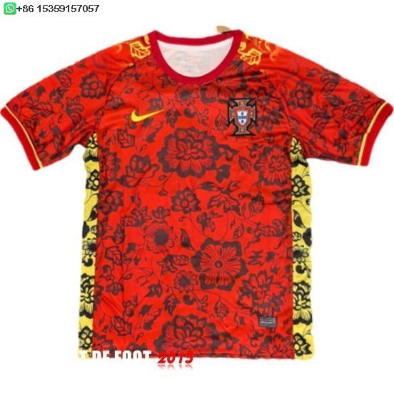 Maillot De Foot Thailande Spécial Maillot Portugal 2025 Rouge Jaune