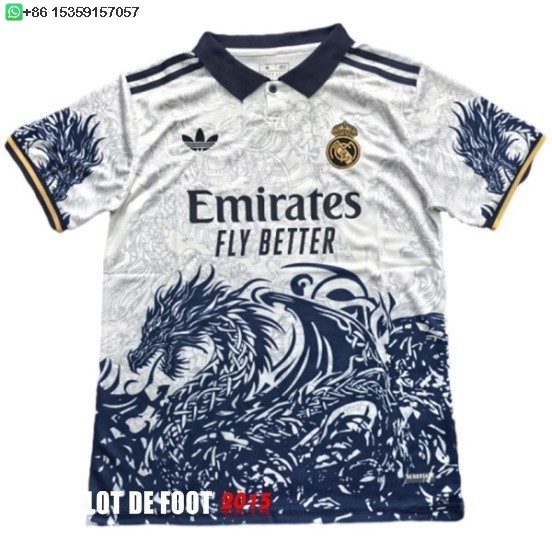 Maillot De Foot Thailande Spécial Maillot Real Madrid 25/26 Blanc Bleu