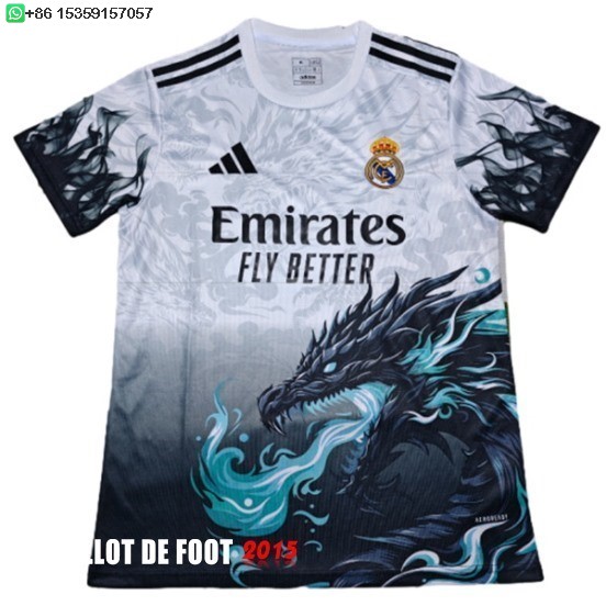 Maillot De Foot Thailande Spécial Maillot Real Madrid 25/26 Blanc Noir