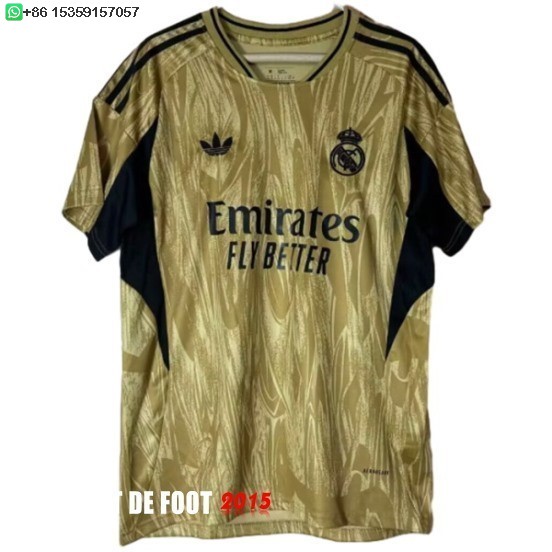 Maillot De Foot Thailande Spécial Maillot Real Madrid 25/26 Jaune I Noir