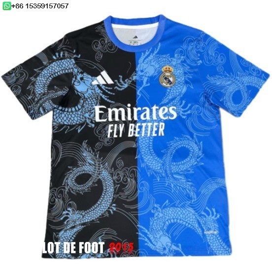 Maillot De Foot Thailande Spécial Maillot Real Madrid 25/26 Noir Bleu