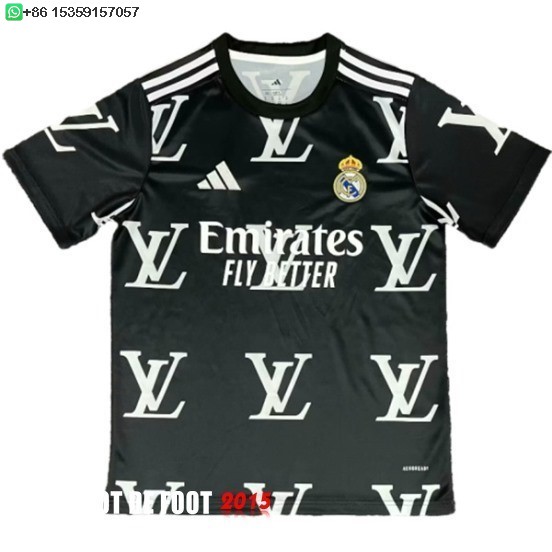 Maillot De Foot Thailande Spécial Maillot Real Madrid 25/26 Noir I Blanc