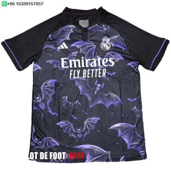 Maillot De Foot Thailande Spécial Maillot Real Madrid 25/26 Noir Purpura