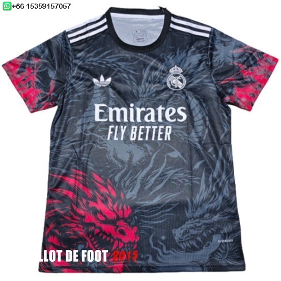 Maillot De Foot Thailande Spécial Maillot Real Madrid 25/26 Noir Rouge