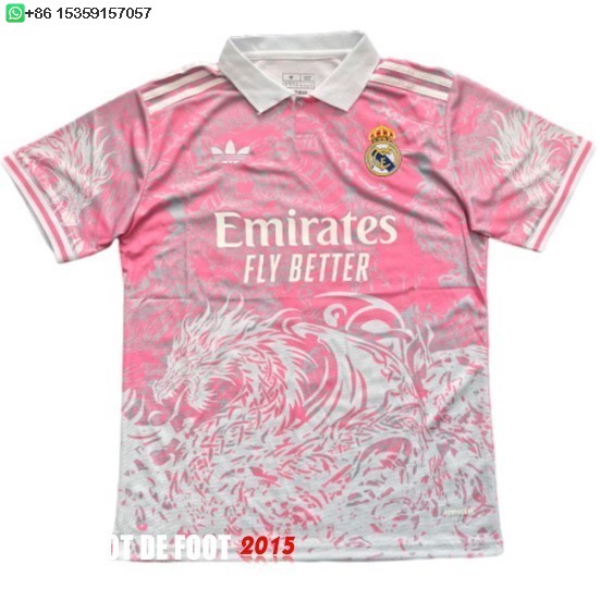 Maillot De Foot Thailande Spécial Maillot Real Madrid 25/26 Rose Blanc