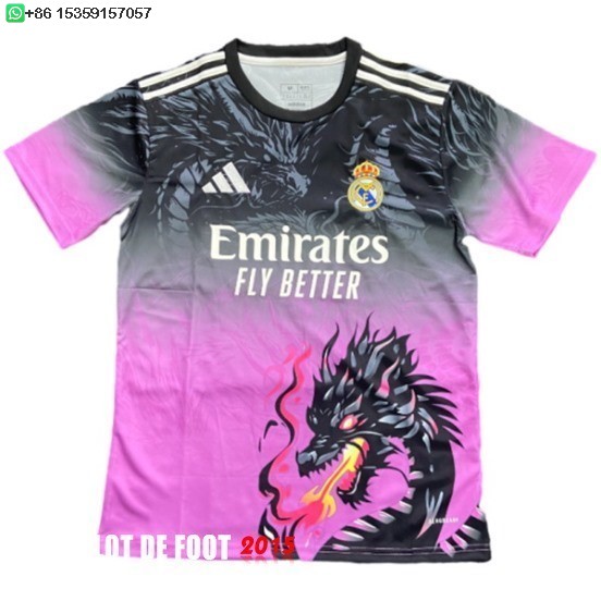 Maillot De Foot Thailande Spécial Maillot Real Madrid 25/26 Rose I Noir