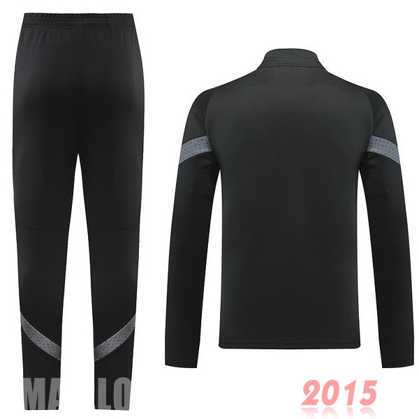 Maillot De Foot Ensemble Complet Ensemble longue fermeture éclair vêtements De Sport AC Milan 22/23 Noir
