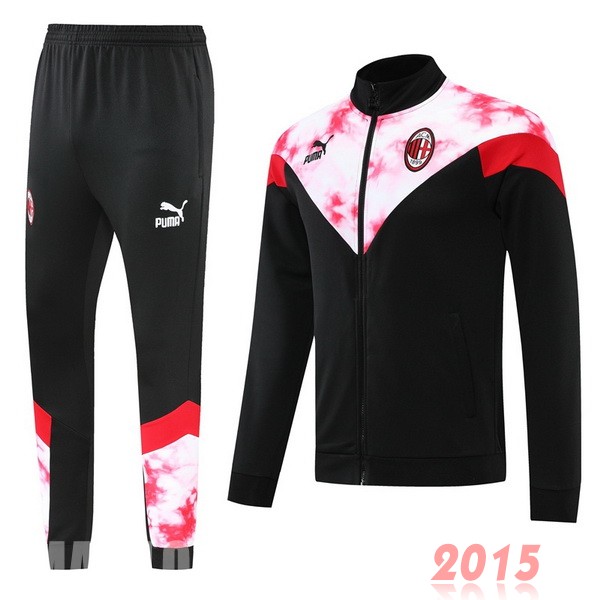 Maillot De Foot Survêtements AC Milan 22/23 Noir Rouge Rose Blanc