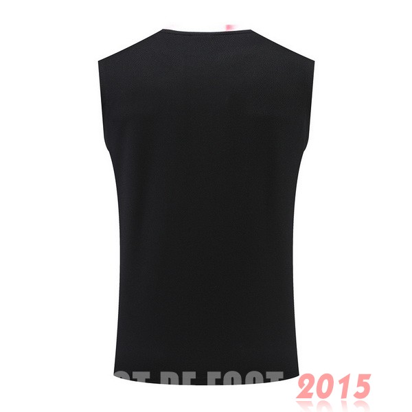 Maillot De Foot Entrainement Sans Manches AC Milan 22/23 Noir Rouge