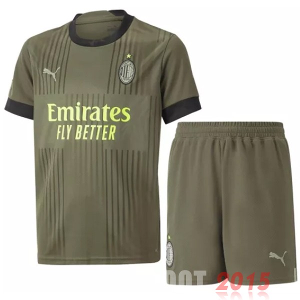 Maillot De Foot Third Conjunto De Enfant AC Milan 22/23 Vert