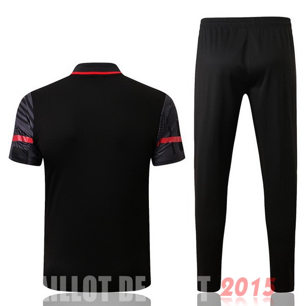 Maillot De Foot Ensemble Complet Polo AC Milan 22/23 Noir Rouge