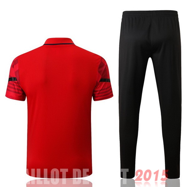 Maillot De Foot Ensemble Complet Polo AC Milan 22/23 Rouge Noir