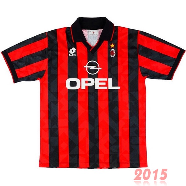 Maillot De Foot Domicile Maillot AC Milan Rétro 1995 1996 Rouge