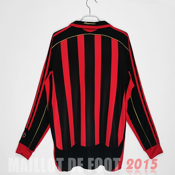 Maillot De Foot Domicile Maillot Manches Longues AC Milan Rétro 2006 2007 Rouge