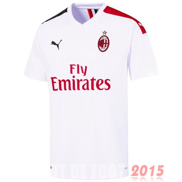 Maillot De Foot Exterieur Maillot AC Milan Rétro 2019 2020 Blanc