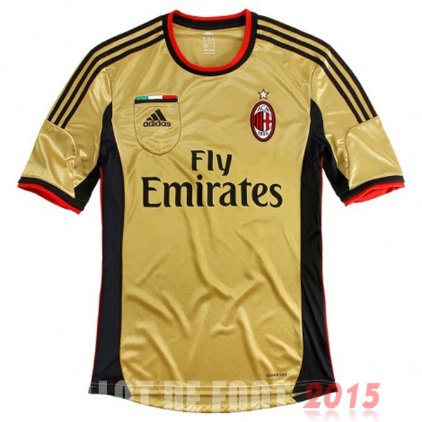 Maillot De Foot Third Maillot AC Milan Rétro 2013 2014 Jaune