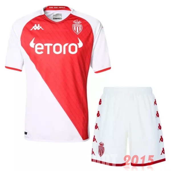 Maillot De Foot Domicile Conjunto De Enfant AS Monaco 22/23 Blanc Rouge Maillot De Foot Domicile Conjunto De Enfant AS Monaco 22/23 Blanc Rouge