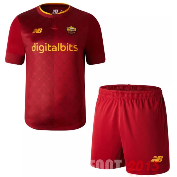 Maillot De Foot Domicile Conjunto De Enfant AS Roma 22/23 Rouge