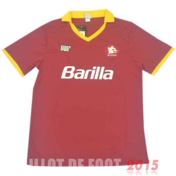 Maillot De Foot Domicile Maillot As Roma Rétro 1989 1990 Rouge