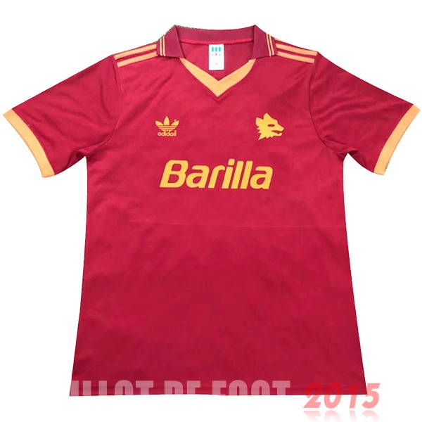 Maillot De Foot Domicile Maillot As Roma Rétro 1992 1994 Rouge