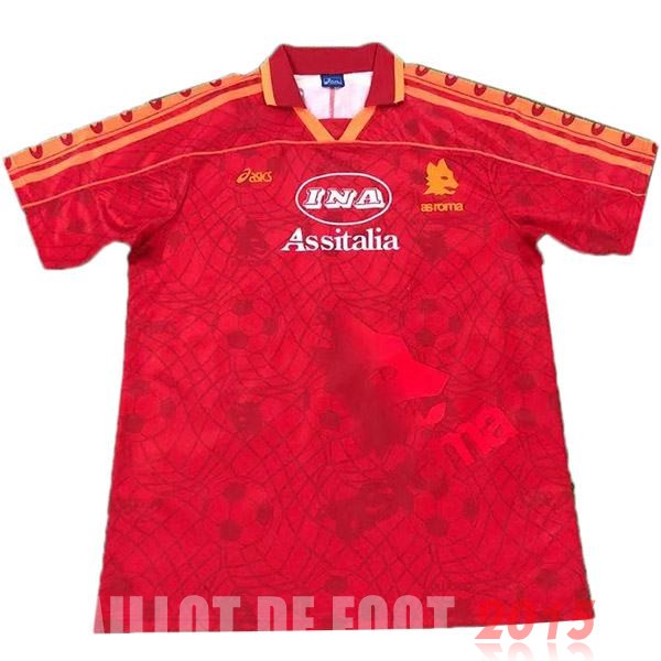 Maillot De Foot Domicile Maillot As Roma Rétro 1995 1996 Rouge