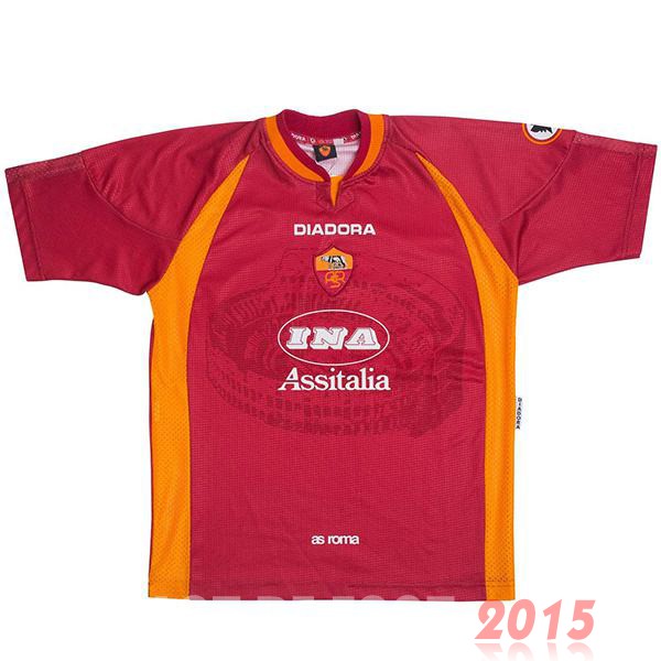 Maillot De Foot Domicile Maillot As Roma Rétro 1997 1998 Rouge