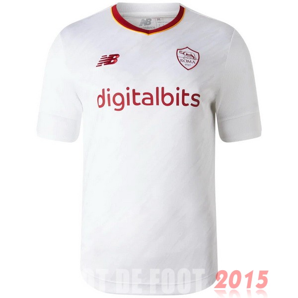 Maillot De Foot Exterieur Maillot As Roma 22/23 Blanc